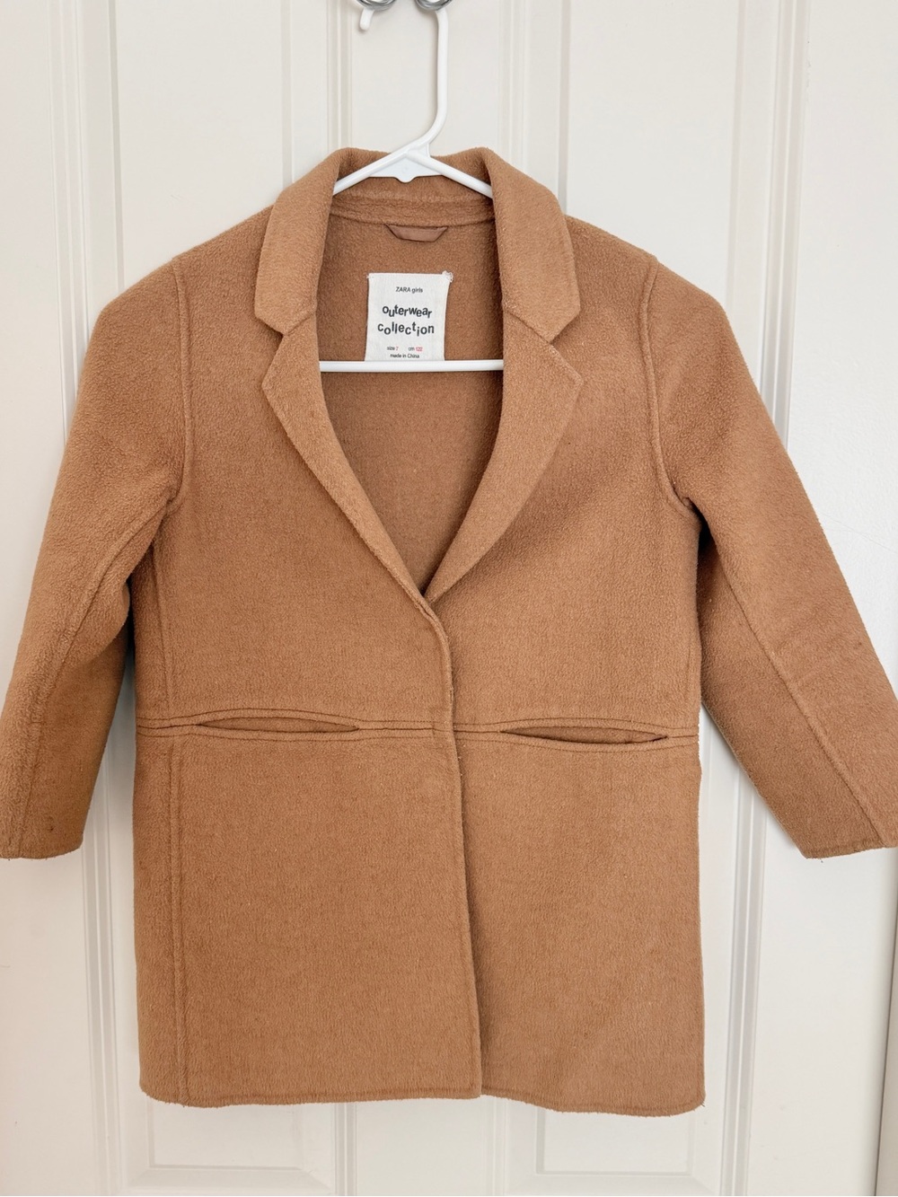Camel Wool-Blend Coat -